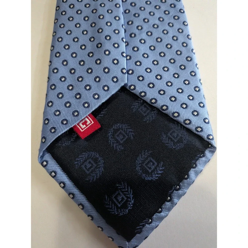 Chaps Men's Silk Tie. Blue Necktie. Hand Made 100% Silk